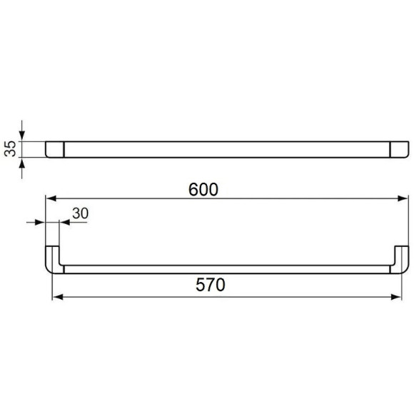 Полотенцедержатель Ideal Standard Softmood A9135AA Хром