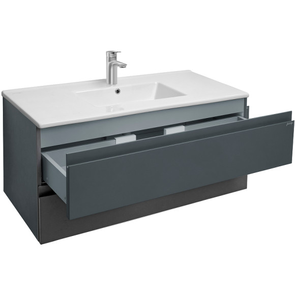 Тумба под раковину Jacob Delafon Madeleine 100 EB1318-J54 подвесная Серая матовая