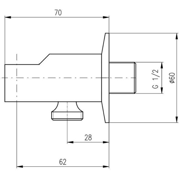 Шланговое подключение Rav Slezak MD0614RCMAT Черный матовый