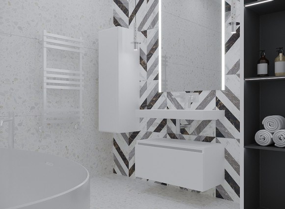 Тумба Boheme Armadi Art Vallessi UNO-S 100 897-100-W подвесная White