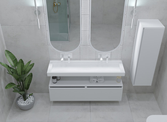 Тумба Boheme Armadi Art Vallessi UNO-S 100 897-100-W подвесная White