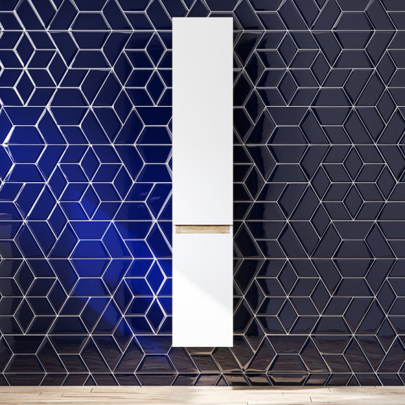 Шкаф пенал AM.PM X-Joy 30 M85ACHR0306WG подвесной Белый глянец Светлое дерево