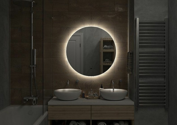 Зеркало Art&Max Sanremo AM-San-550-DS-F с подсветкой с бесконтактным выключателем