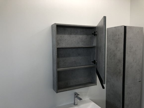 Зеркальный шкаф Comforty Эдинбург 60 00-00002043 Бетон светлый Зеркальный шкаф Comforty Эдинбург 60 00-00002043 Бетон светлый