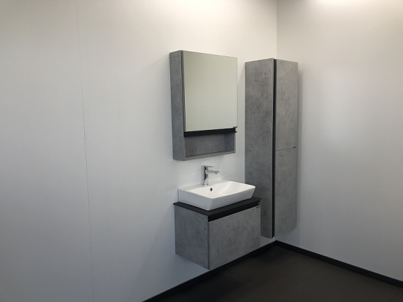 Зеркальный шкаф Comforty Эдинбург 60 00-00002043 Бетон светлый Зеркальный шкаф Comforty Эдинбург 60 00-00002043 Бетон светлый