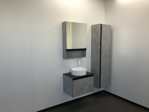 Зеркальный шкаф Comforty Эдинбург 60 00-00002043 Бетон светлый Зеркальный шкаф Comforty Эдинбург 60 00-00002043 Бетон светлый