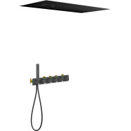 Душевая система Timo Petruma SX-5329/03SM с термостатом Черная