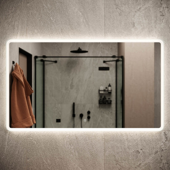 Зеркало Sancos Arcadia 120 AR1200 с подсветкой с сенсорным выключателем Зеркало Sancos Arcadia 120 AR1200 с подсветкой с сенсорным выключателем