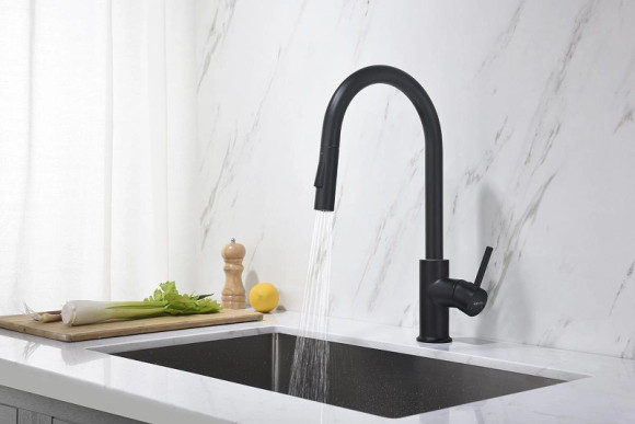 Смеситель для кухни Aquatek Европа AQ1384MB Черный матовый Смеситель для кухни Aquatek Европа AQ1384MB Черный матовый