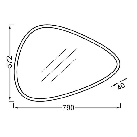Зеркало Jacob Delafon Nouvelle Vague 80 EB3049-NF с подсветкой с подогревом и ИК-выключателем Зеркало Jacob Delafon Nouvelle Vague 80 EB3049-NF с подсветкой с подогревом и ИК-выключателем