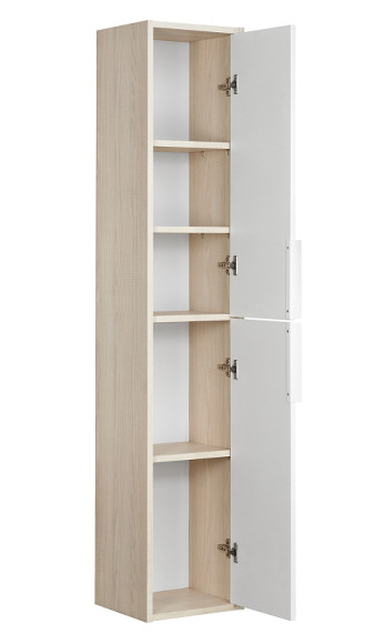 Шкаф пенал Aquaton Рико 30 1A216603RIB90 подвесной Белый Ясень фабрик