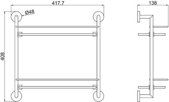 Стеклянная полка Allen Brau Priority 6.31015-00 Хром Стеклянная полка Allen Brau Priority 6.31015-00 Хром
