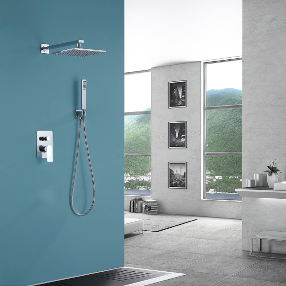 Душевая система Abber Weiss Insel AF8018W Белая Хром Душевая система Abber Weiss Insel AF8018W Белая Хром