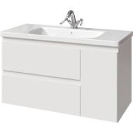 Тумба под раковину Caprigo Forte 100 36115R-SF027 подвесная Белая матовая