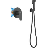 Гигиенический душ со смесителем Aquatek Бетта AQ1119MB Черный матовый