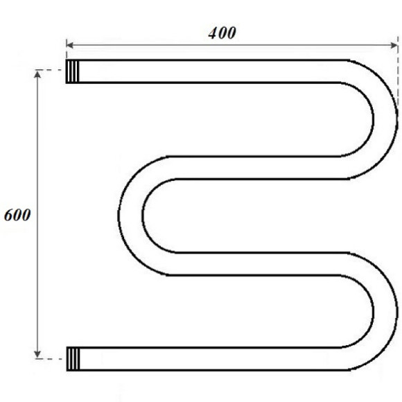 Водяной полотенцесушитель Point М-образный PN37664 600x400 Хром Водяной полотенцесушитель Point М-образный PN37664 600x400 Хром