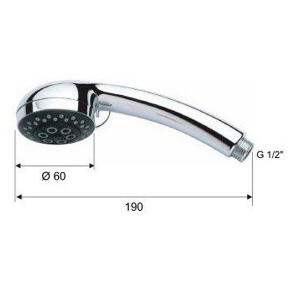 Ручной душ Remer 312ROX Хром Ручной душ Remer 312ROX Хром