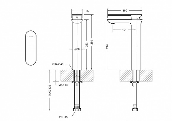 Смеситель для раковины Bravat Gina F165104C-A-ENG Хром Смеситель для раковины Bravat Gina F165104C-A-ENG Хром