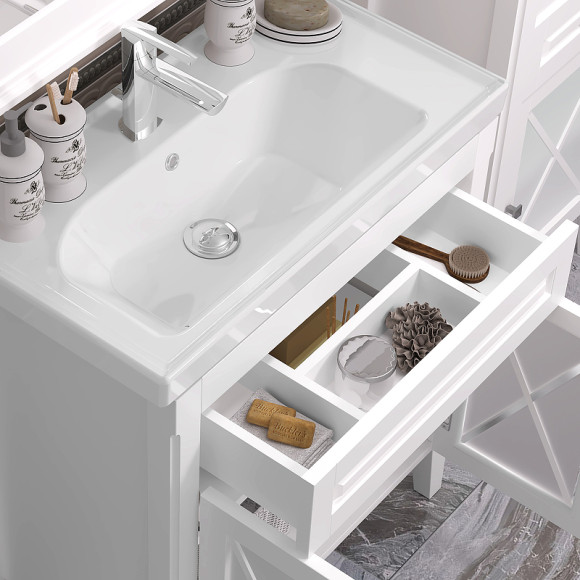 Тумба под раковину Opadiris Палермо 80 00-00002353 Белая матовая Тумба под раковину Opadiris Палермо 80 00-00002353 Белая матовая