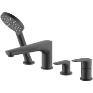 Смеситель на борт ванны Aquatek Бетта AQ1148MB Черный матовый