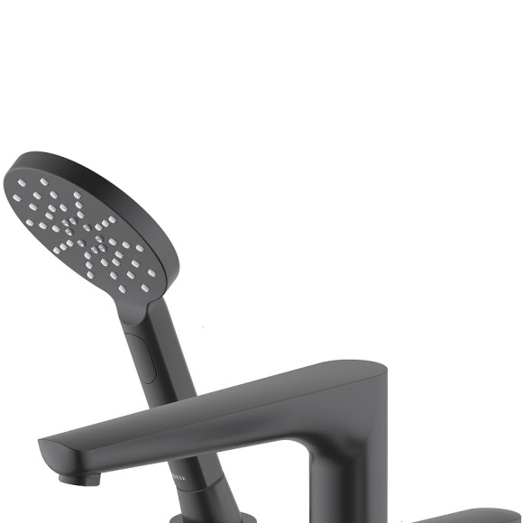 Смеситель на борт ванны Aquatek Бетта AQ1148MB Черный матовый Смеситель на борт ванны Aquatek Бетта AQ1148MB Черный матовый