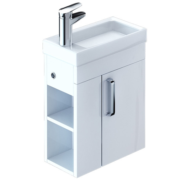 Тумба под раковину Iddis Torr 40 подвесная Белая