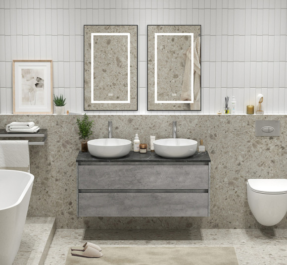 Тумба под раковину BelBagno Kraft 120 KRAFT-1200-2C-SO-2-CG подвесная Cemento Grigio Тумба под раковину BelBagno Kraft 120 KRAFT-1200-2C-SO-2-CG подвесная Cemento Grigio