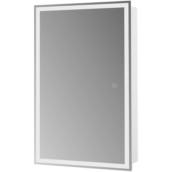 Зеркальный шкаф BelBagno 50 SPC-GRT-500/800-1A-LED-TCH с подсветкой Белый