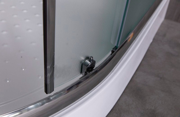 Душевой уголок Esbano ESR-8027A 120x80 R ESUGR8027AR профиль Хром стекло рифленое