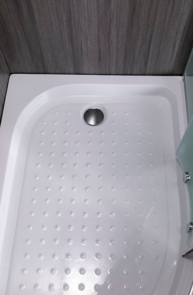 Душевой уголок Esbano ESR-8027A 120x80 R ESUGR8027AR профиль Хром стекло рифленое