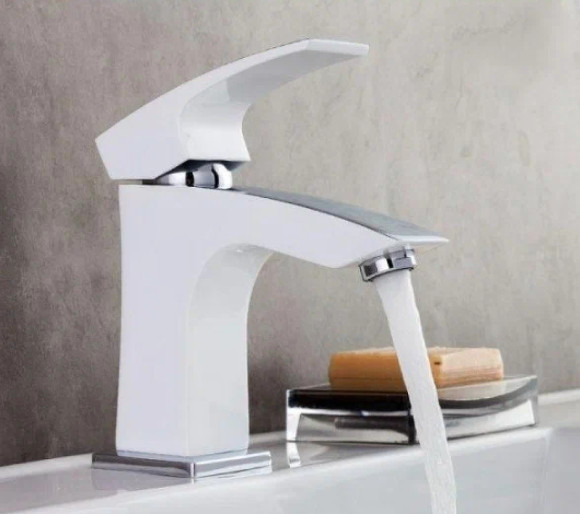 Смеситель для раковины Gappo G07 G1007-7 Белый Хром