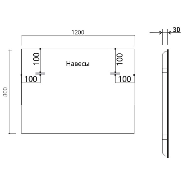 Зеркало Vincea 120 VLM-3VN120B-2 с подсветкой Черное с сенсорным выключателем с подогревом и диммером Зеркало Vincea 120 VLM-3VN120B-2 с подсветкой Черное с сенсорным выключателем с подогревом и диммером