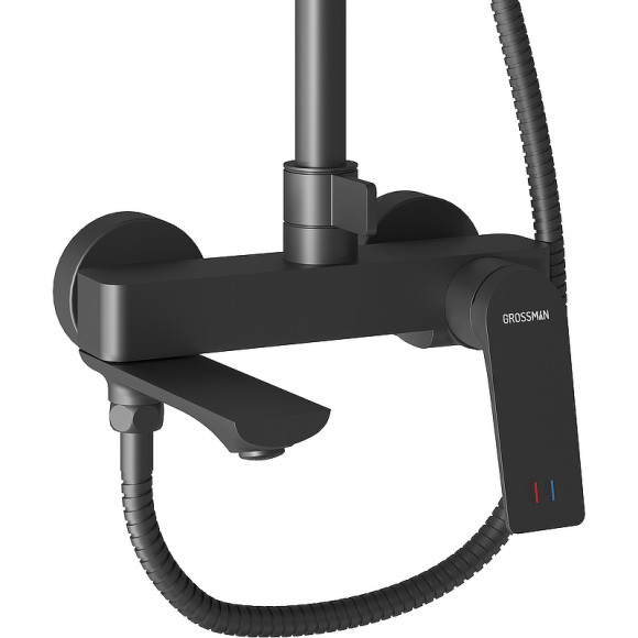 Душевая система Grossman Galaxy 500.K35.01.210 Черная матовая Душевая система Grossman Galaxy 500.K35.01.210 Черная матовая