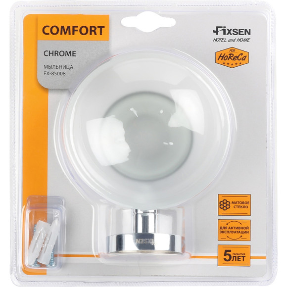 Мыльница Fixsen Comfort Chrome FX-85008 Хром Мыльница Fixsen Comfort Chrome FX-85008 Хром