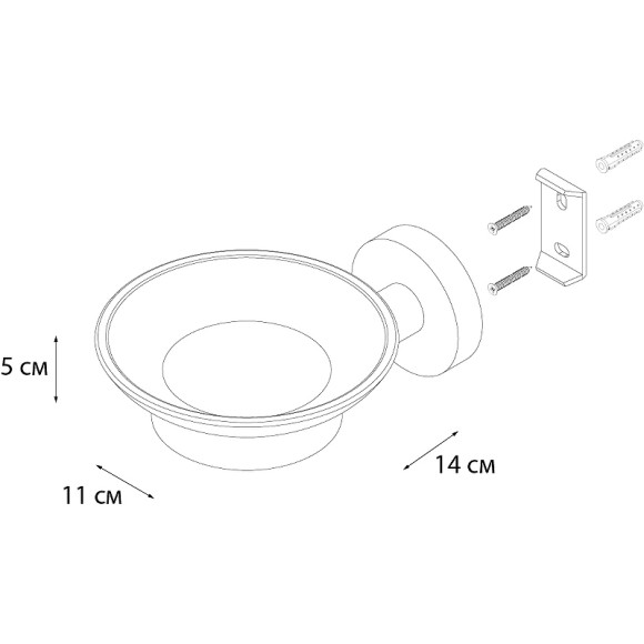 Мыльница Fixsen Comfort Chrome FX-85008 Хром Мыльница Fixsen Comfort Chrome FX-85008 Хром