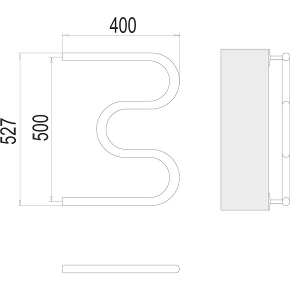 Водяной полотенцесушитель Terminus М-образный (3/4) 500х400 4620768880483 Хром, боковое подключение, G 3/4" НР Водяной полотенцесушитель Terminus М-образный (3/4) 500х400 4620768880483 Хром, боковое подключение, G 3/4" НР