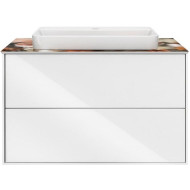 Тумба под раковину Kerama Marazzi Plaza Modern 80 PLB.M.80.2\WHT подвесная Белая глянцевая