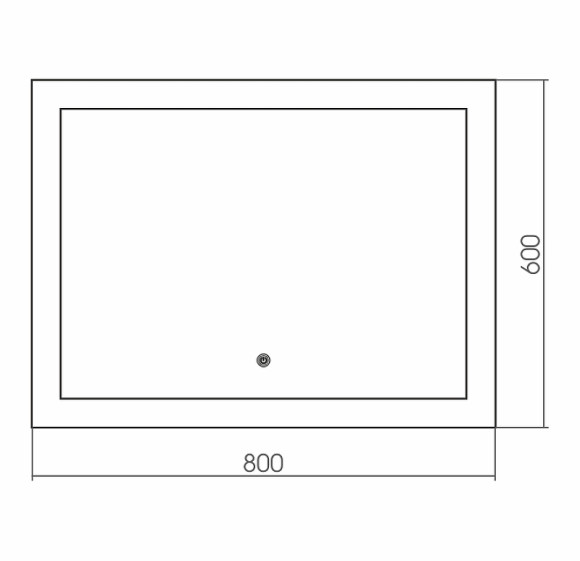 Зеркало Grossman Classic 80 180600 с подсветкой с сенсорным выключателем Зеркало Grossman Classic 80 180600 с подсветкой с сенсорным выключателем