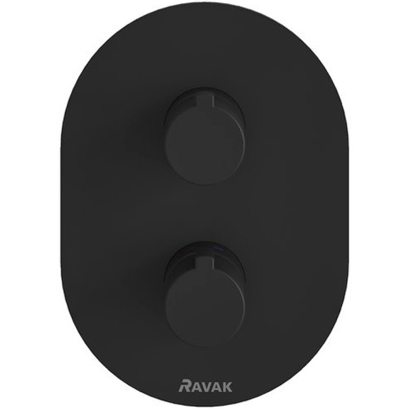 Смеситель для душа Ravak Chrome CR 063.20BL X070432 с термостатом Черный матовый Смеситель для душа Ravak Chrome CR 063.20BL X070432 с термостатом Черный матовый