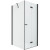 Душевой уголок New Trendy New Soleo Black 100х90 R D-0240A/D-0115B профиль Черный стекло прозрачное