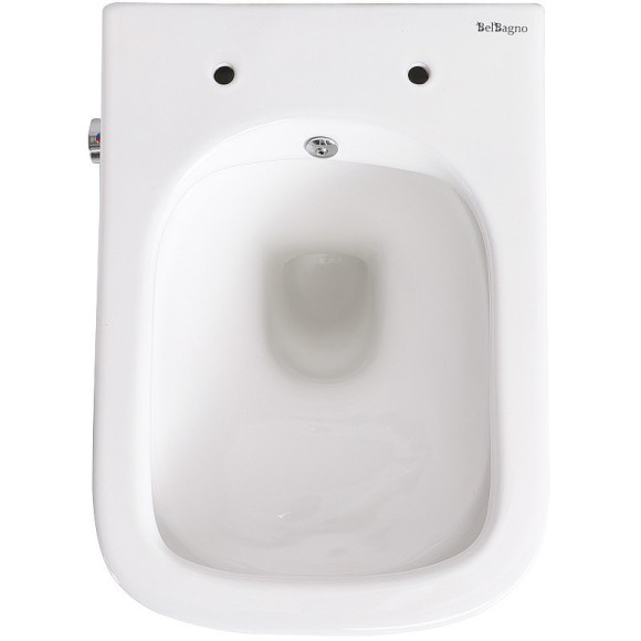 Унитаз биде BelBagno Due BB3103CHR-BS/SC подвесной с сиденьем Микролифт Унитаз биде BelBagno Due BB3103CHR-BS/SC подвесной с сиденьем Микролифт