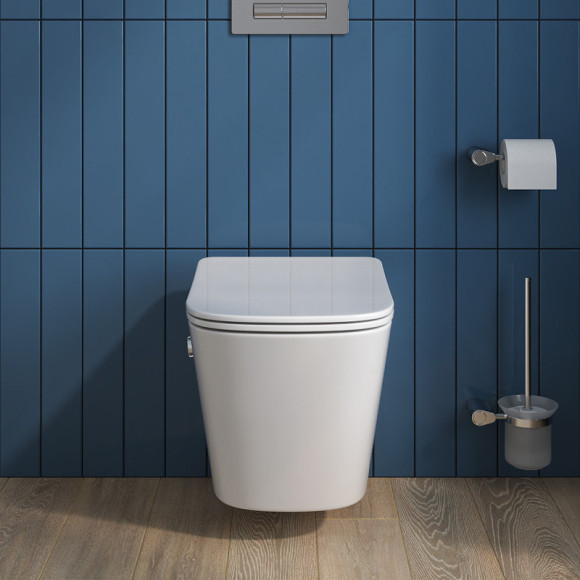 Унитаз биде BelBagno Due BB3103CHR-BS/SC подвесной с сиденьем Микролифт Унитаз биде BelBagno Due BB3103CHR-BS/SC подвесной с сиденьем Микролифт
