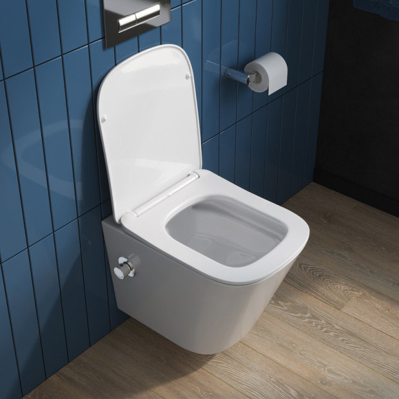 Унитаз биде BelBagno Due BB3103CHR-BS/SC подвесной с сиденьем Микролифт Унитаз биде BelBagno Due BB3103CHR-BS/SC подвесной с сиденьем Микролифт