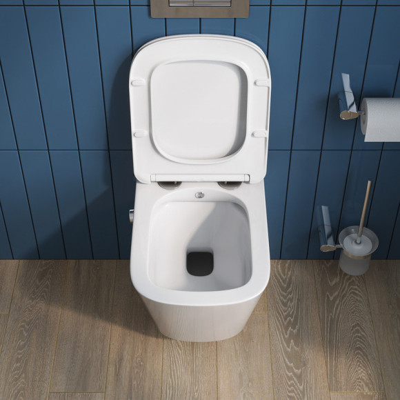 Унитаз биде BelBagno Due BB3103CHR-BS/SC подвесной с сиденьем Микролифт Унитаз биде BelBagno Due BB3103CHR-BS/SC подвесной с сиденьем Микролифт