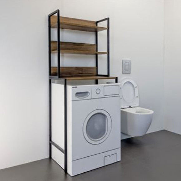 Стеллаж Comforty 65 00-00011201 над стиральной машиной Дуб темно-коричневый Стеллаж Comforty 65 00-00011201 над стиральной машиной Дуб темно-коричневый