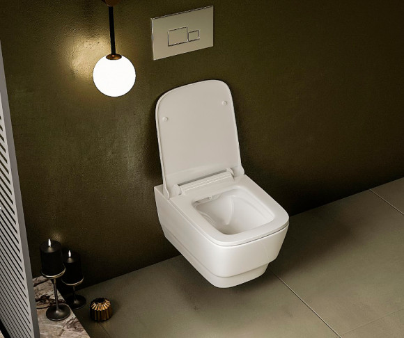 Унитаз Boheme Bello 971-W подвесной Белый глянец без сиденья