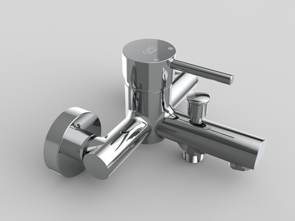 Смеситель для ванны GPD Espina MBB70 Хром