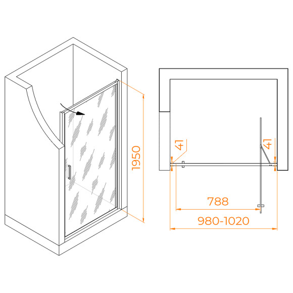 Душевая дверь RGW Stilvoll SV-05 100 70320510-11 профиль Хром стекло прозрачное Душевая дверь RGW Stilvoll SV-05 100 70320510-11 профиль Хром стекло прозрачное
