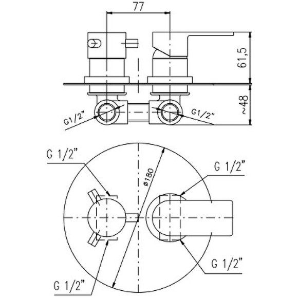Смеситель для душа Rav Slezak Vltava VT486KCMATZ Черный матовый Золото