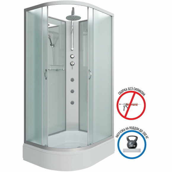 Душевая кабина Niagara Classic 110х80 R NG-33184-14RBKTG с гидромассажем Душевая кабина Niagara Classic 110х80 R NG-33184-14RBKTG с гидромассажем